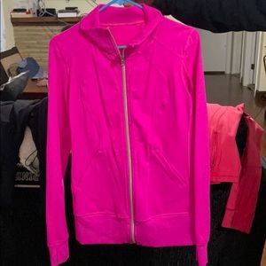 Hot pink Lululemon jogging jacket